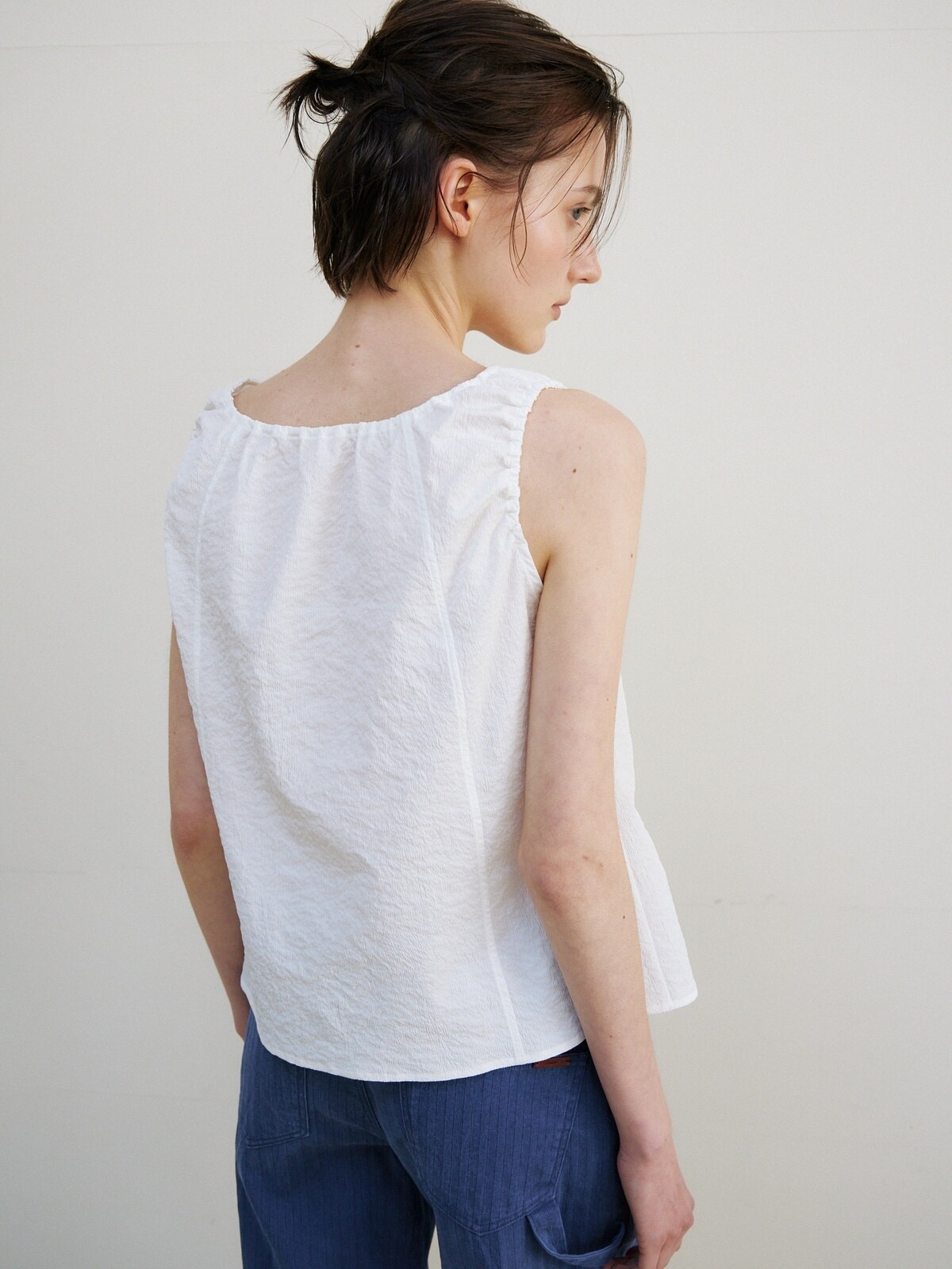 BREEZE TIE BLOUSE - 2 COLORS WHITE
