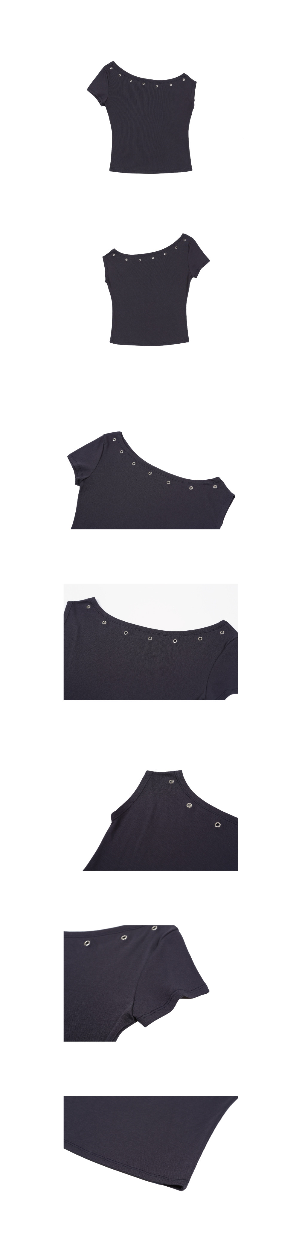 【ASURA】 EYELET ONE SHOULDER T ♥2COLOR MUSINSA | ASURA EYELET ONE SHOULDER T (NAVY)