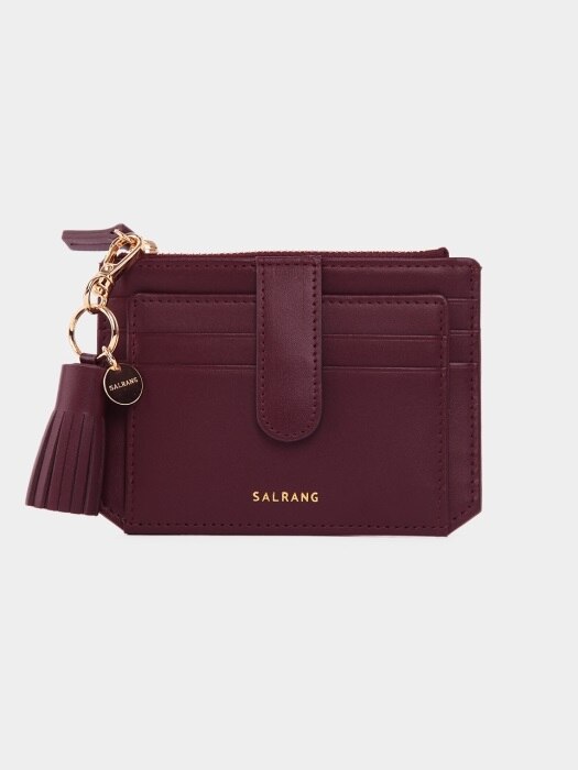 Dijon 301S Flap mini Card Wallet burgundy