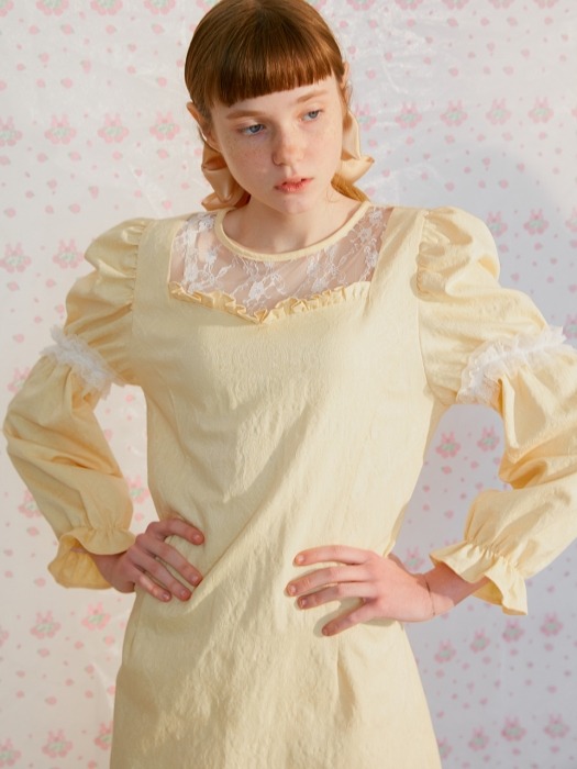 Antoinette mini dress_butter(jacquard)