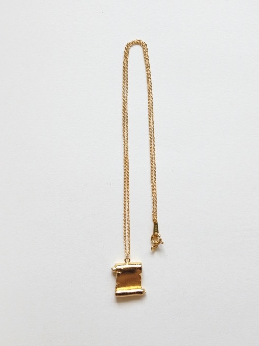 Old Paper Necklace - S (Gold)