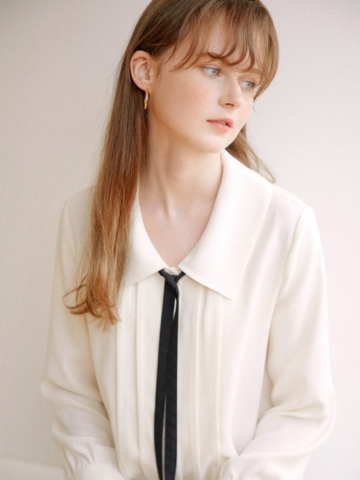 Coco Collar Blouse_Ivory