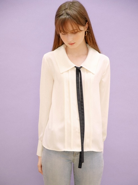 Coco Collar Blouse_Ivory