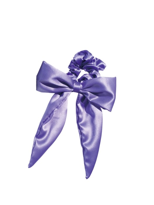 LAVENDER RIBBON HAIR CHOUCHOU