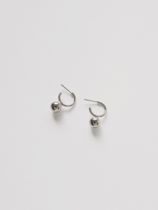 mini ball ring earrings (2colors)