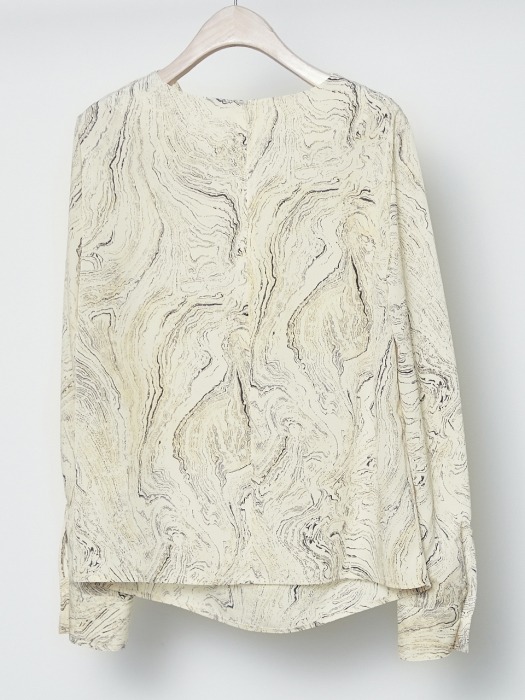 MARBLE BLOUSE_IVORY