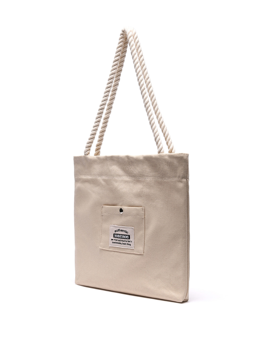 ROPE COTTON ECO BAG (BEIGE)