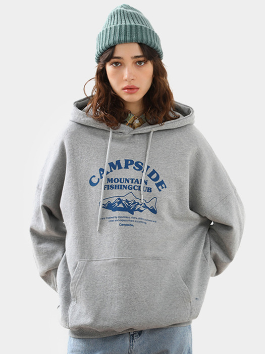FISHING CLUB SIGN OVERFIT HOODIE CHT205 / 3color M