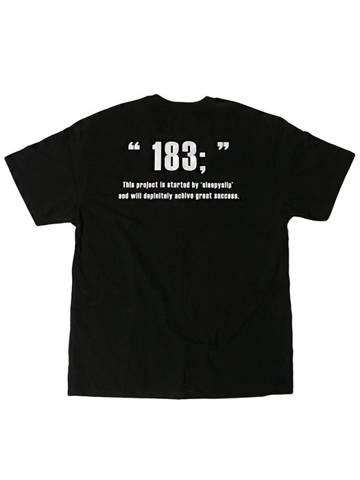 [unisex]183`;` PROJECT BLACK TEE