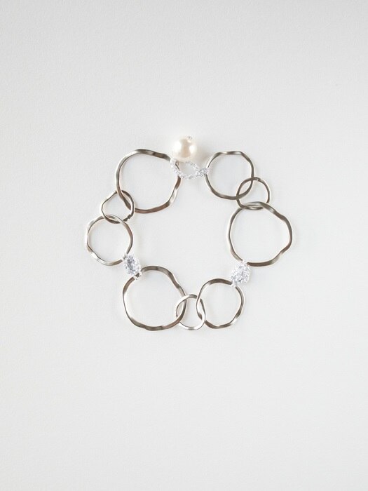 Natural shape circle chain bracelet