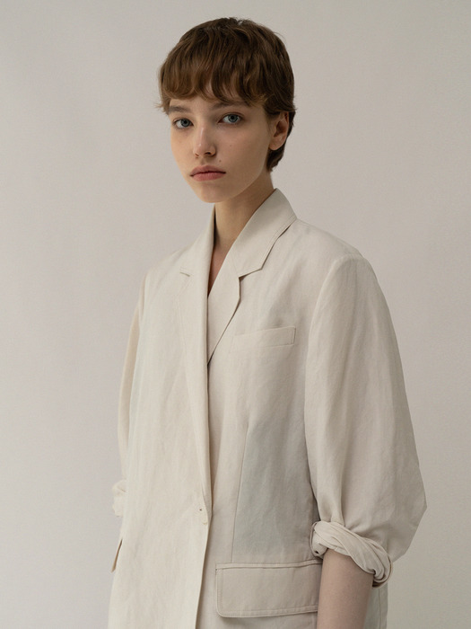 Botanica linen jacket (Off white)