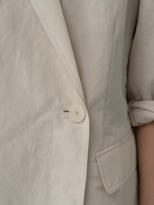 Botanica linen jacket (Off white)