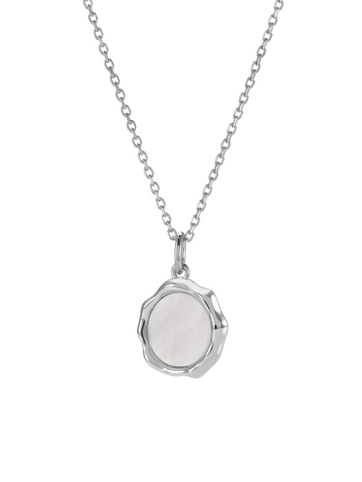 Silver Sphragis Necklace Mother of Pearl