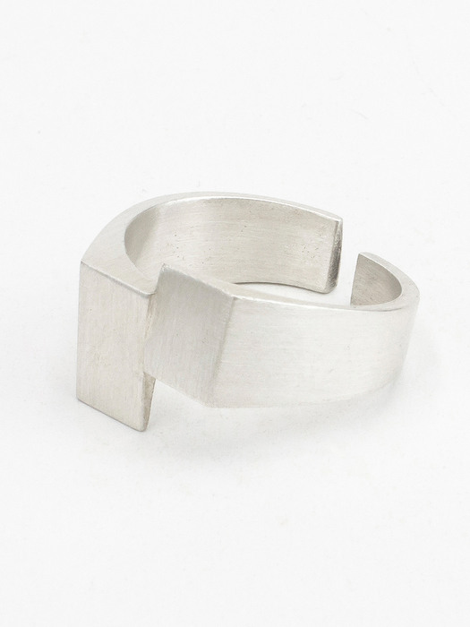Double square ring small (silver 925)