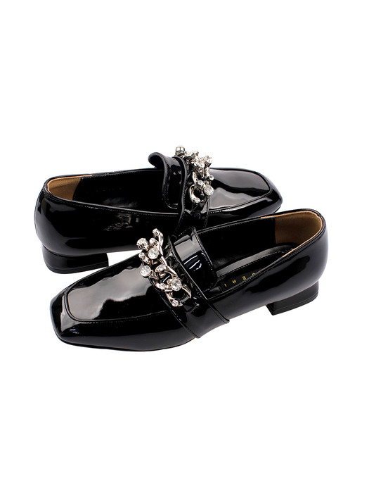 Regina Cristal Chain Loafer/L3002/EBK