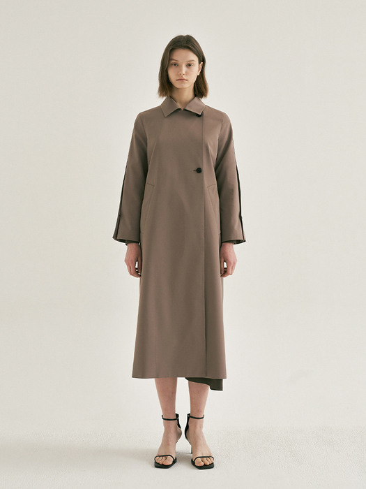 TUCK SLEEVE TRENCH COAT (2 colors)