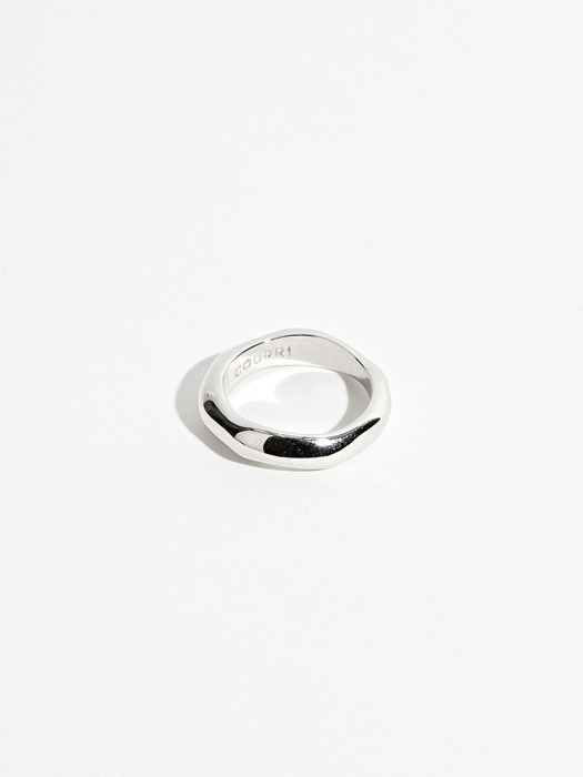 SILVER PAULINE STACK RING 