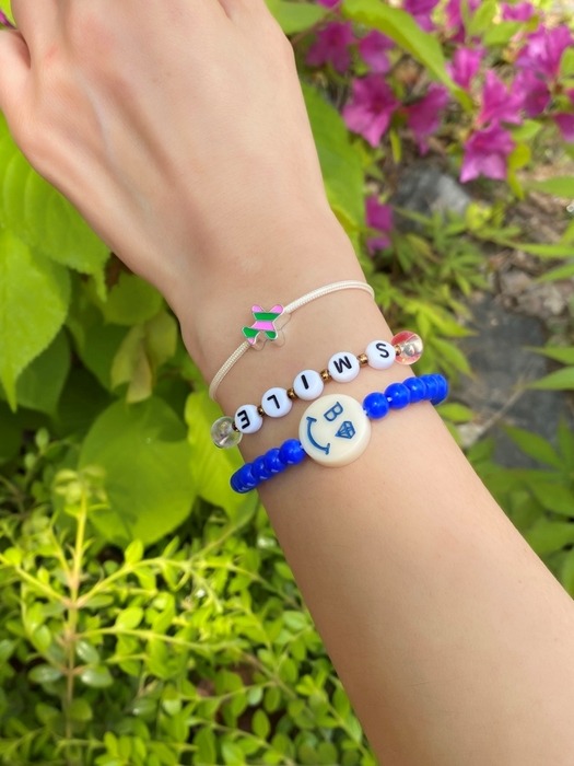 [단독]Smile beads Bracelet SET 스마일 비즈팔찌 3종 세트