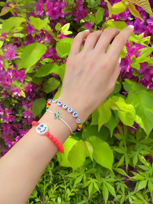 [단독]Smile beads Bracelet SET 스마일 비즈팔찌 3종 세트