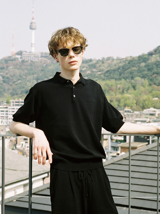 Summer Knit Shirt (Black)