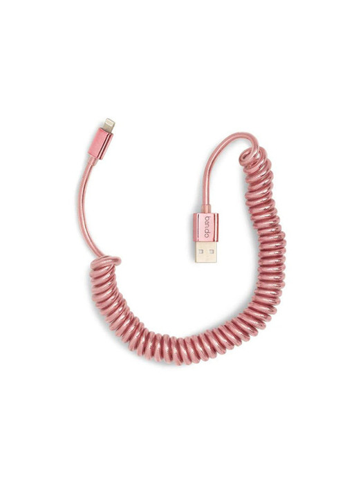 on the line charging cord- metallic rose gold