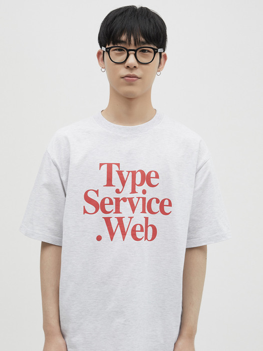 Typeservice Web T-shirt (Melange Gray)