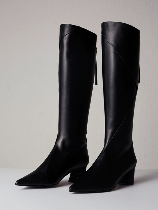 Magot Long Boots Leather Black