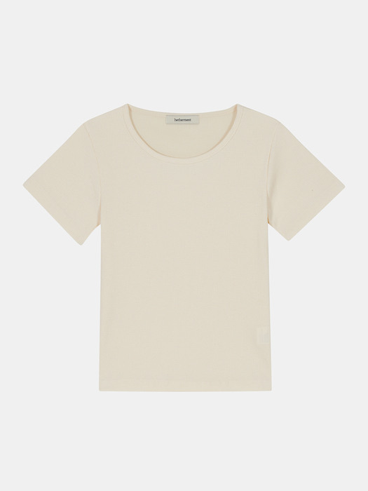 ribbed t- shirts (beige)