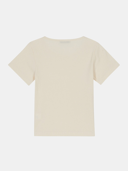 ribbed t- shirts (beige)