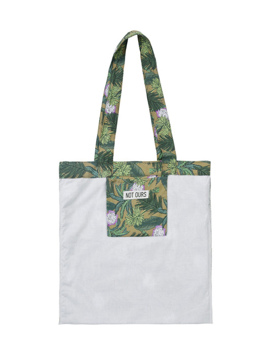 Dragonfruit print bag | Forest green