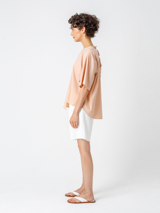 Side slit shirt_PINK