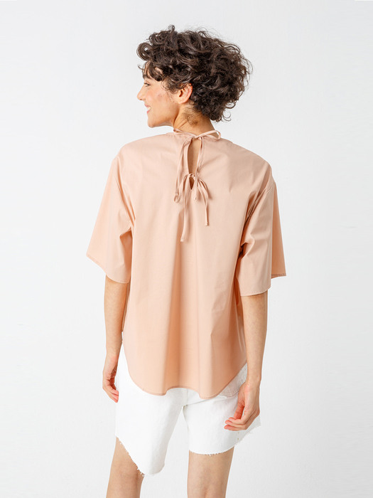 Side slit shirt_PINK