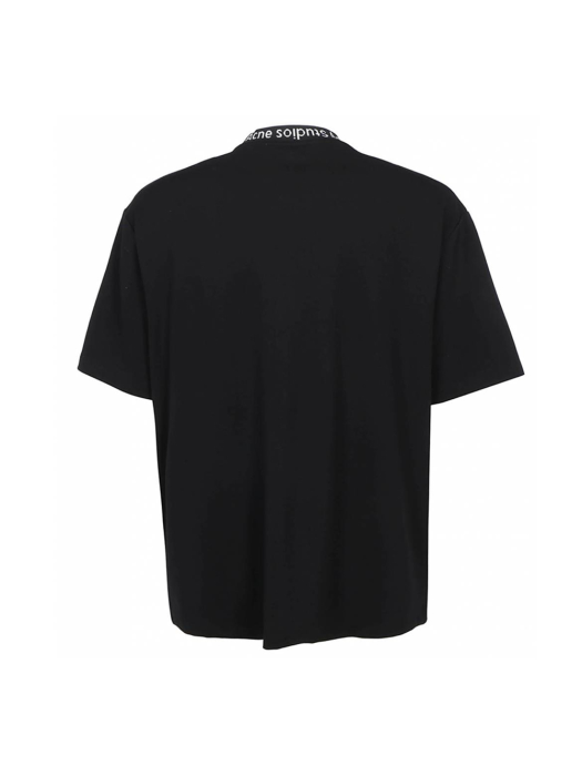 21FW 로고 모크넥 라운드 티셔츠 블랙 BL0141 900