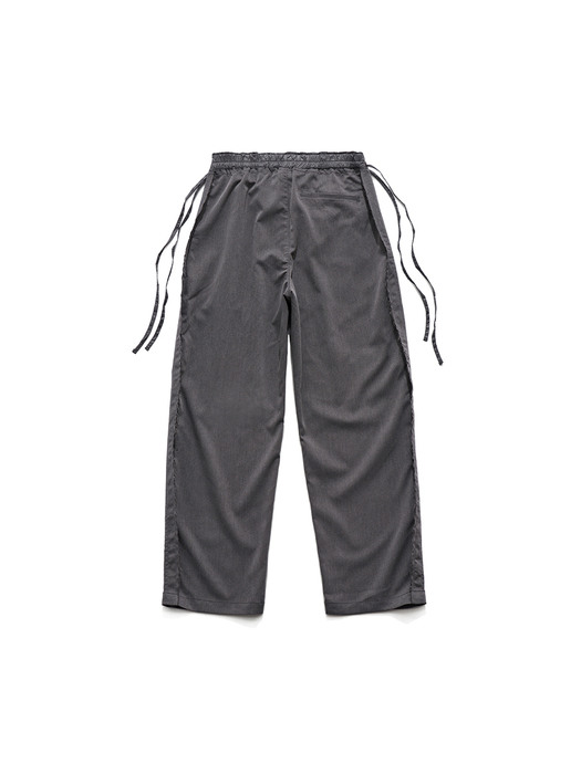 RAW EDGED CUT PANTS / CHARCOAL