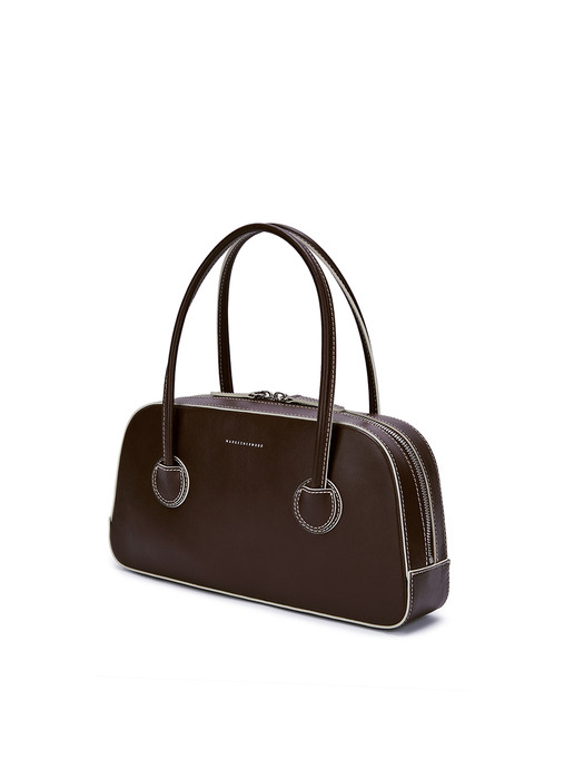 BESSETTE TOTE_ dark brown plain