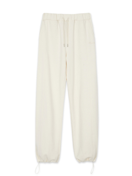 String Cotton Sweatpants in Ivory VW1WL119-03