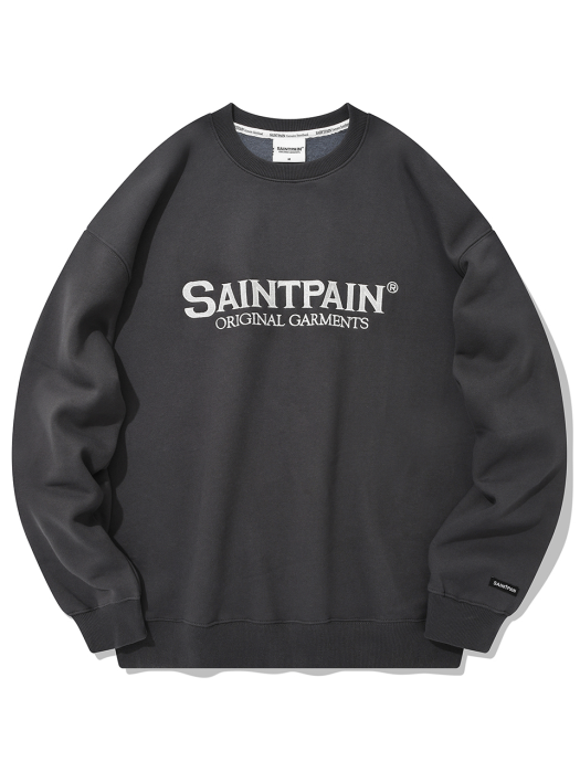 SP ORIGINAL LOGO CREWNECK-CHARCOAL