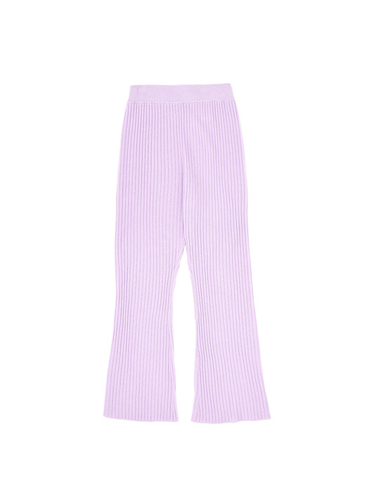 RIB FLARE PANTS_HINT OF VIOLET