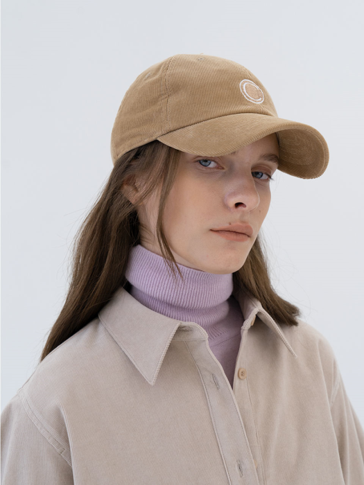 Corduroy ball cap_beige