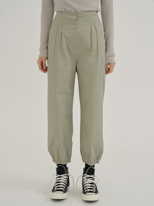 KACK ANKLE BANDING PANTS KHAKI