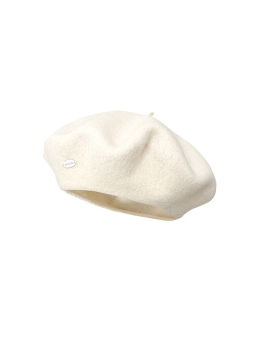 WELOVER WOOL BERET - ivory