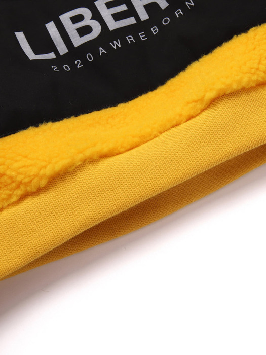 POCKET SHERPA HOOD JACKET / MUSTARD