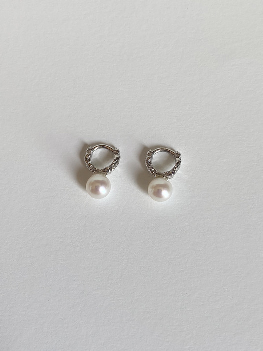 (14k) Twig Slim - Pearl Earrings (S)