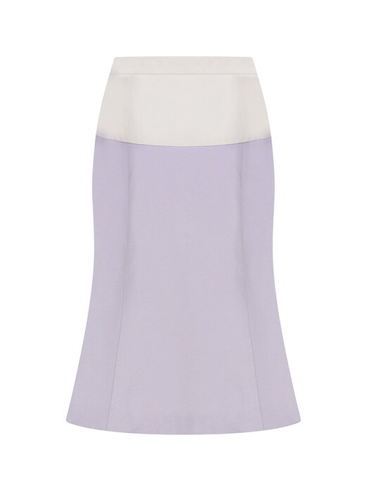 Lavender Color Block Mermaid Skirt