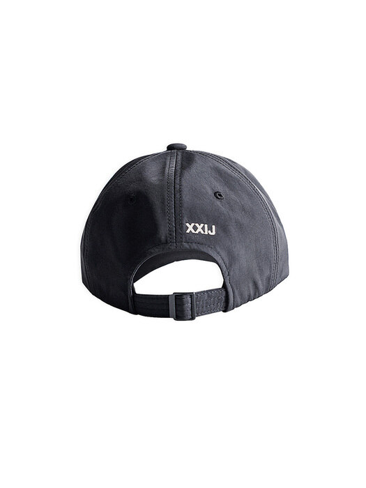 Black Abstract Logo Embroidered Ball Cap