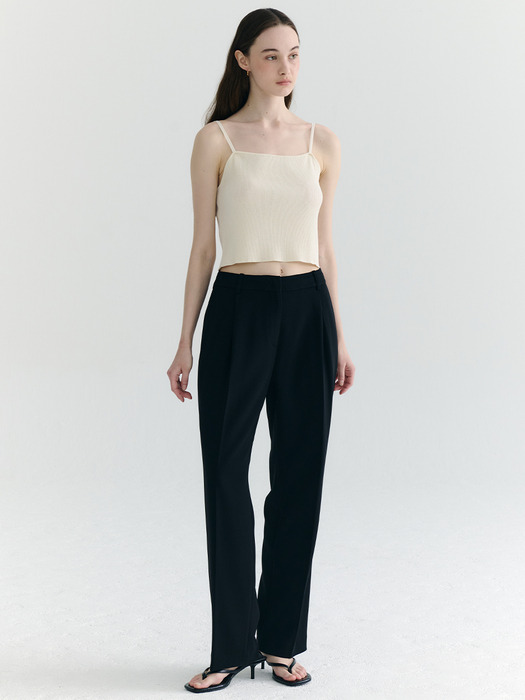 [Drama Signature] Pleated Straight Trousers_2color