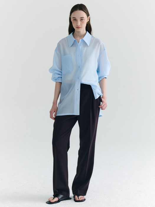 [Drama Signature] Pleated Straight Trousers_2color