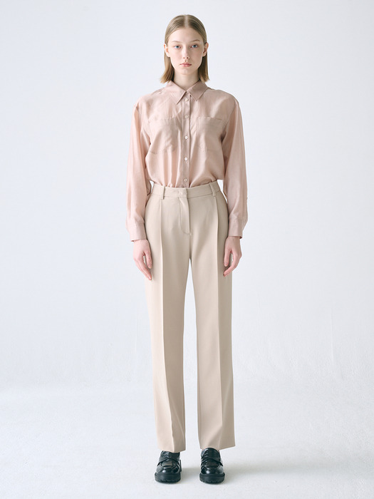 [Drama Signature] Pleated Straight Trousers_3color