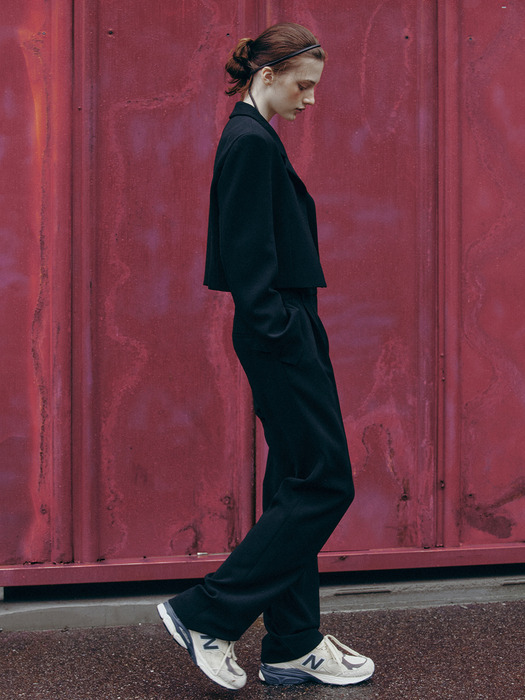 [Drama Signature] Pleated Straight Trousers_2color