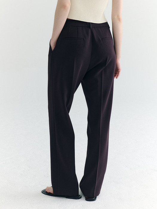 [Drama Signature] Pleated Straight Trousers_2color
